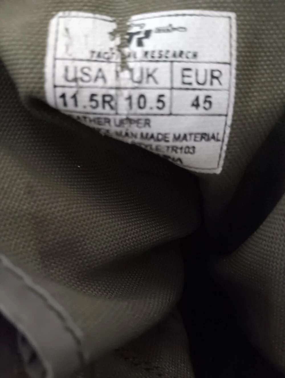 Tactical Research Men's 11.5  Boot